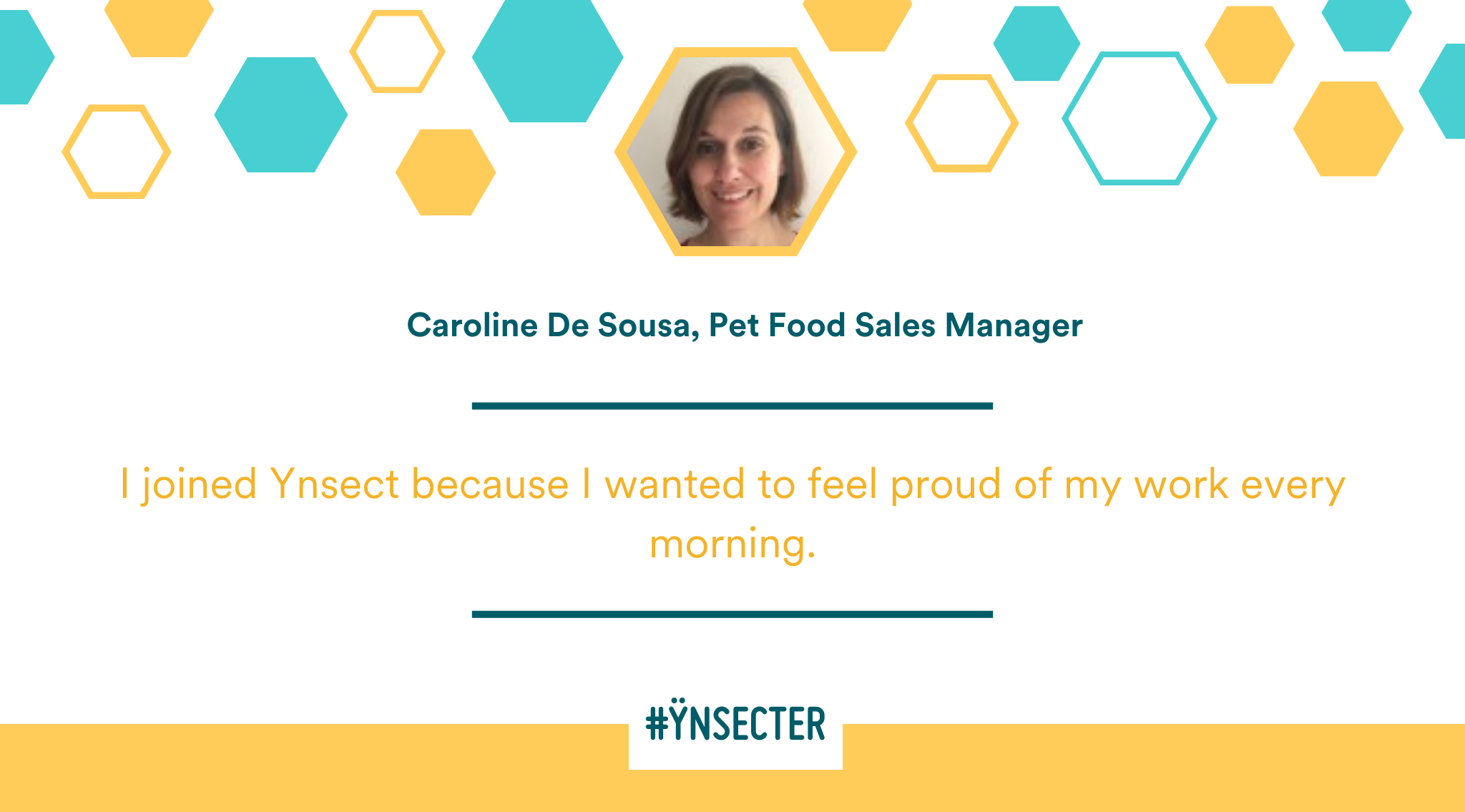 Read more about the article #Ynsecter – Caroline De Sousa, Pet Food Sales Manager